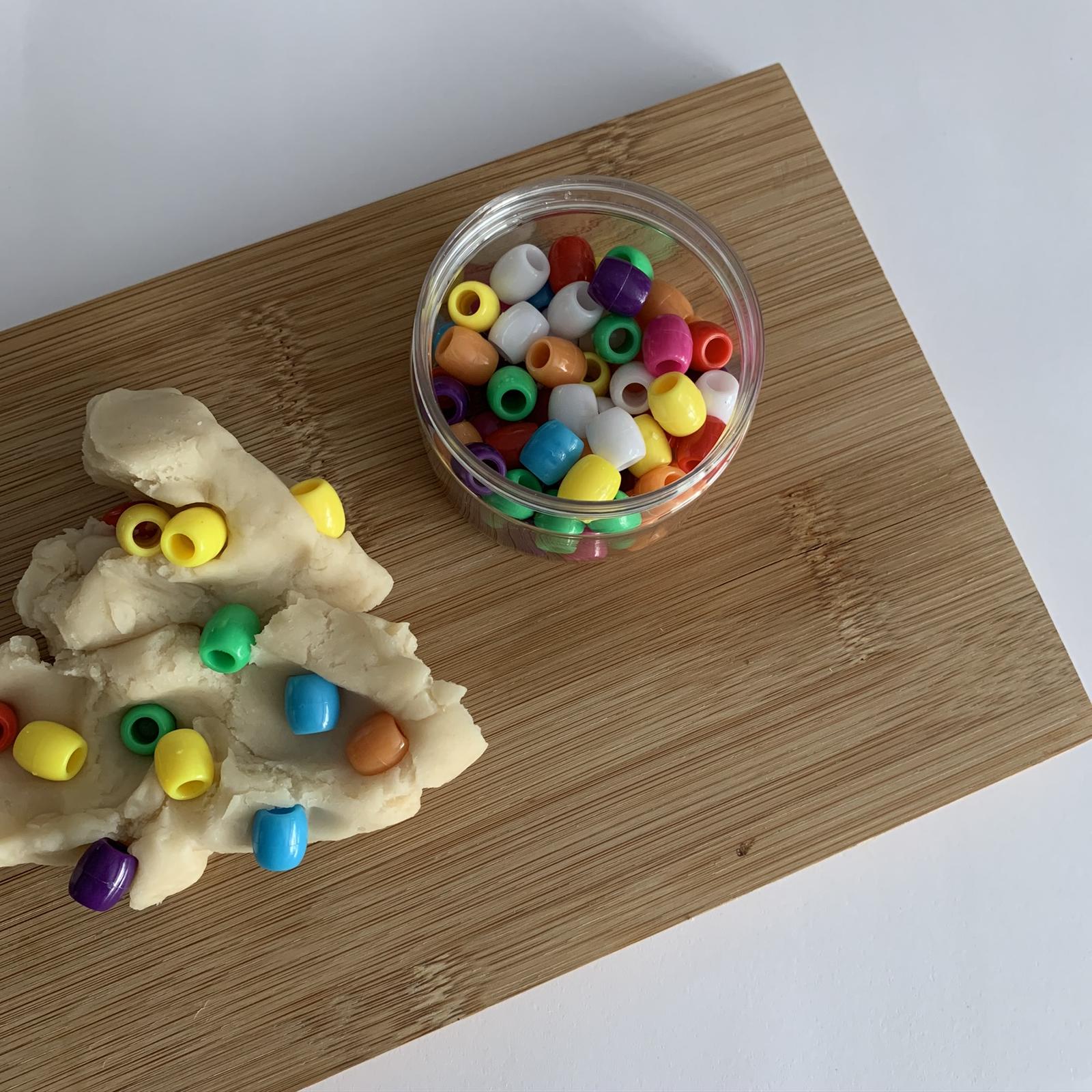 Finger warm up -pick out the coloured beads