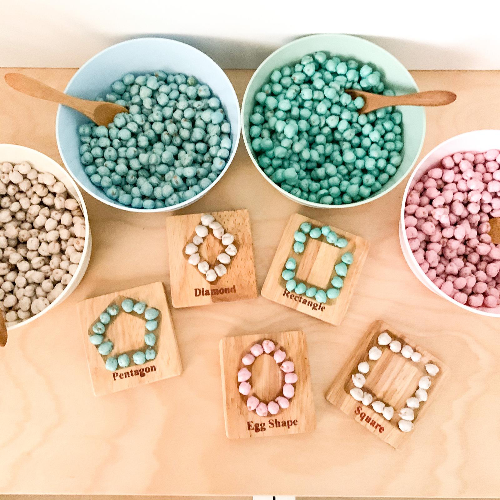 Pearl coloured chickpeas