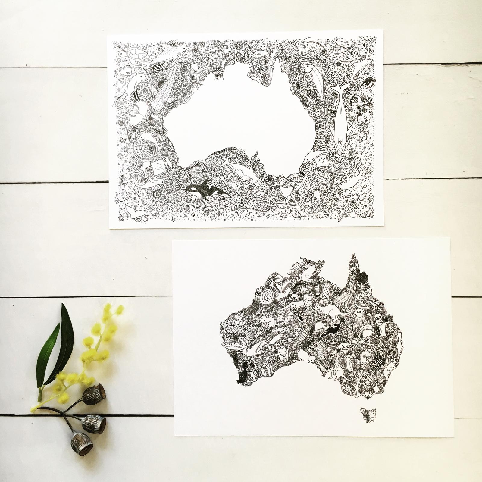 Australian illustrated maps