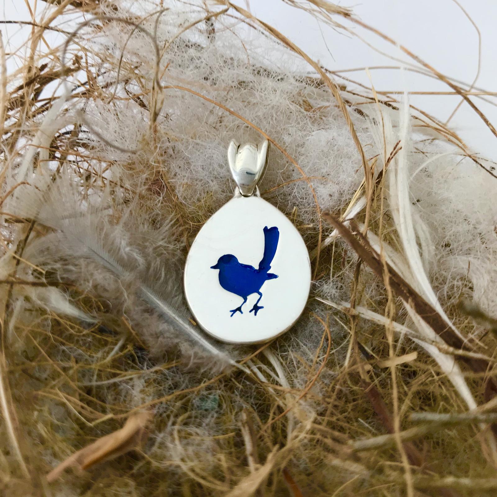 Blue Wren Pendant