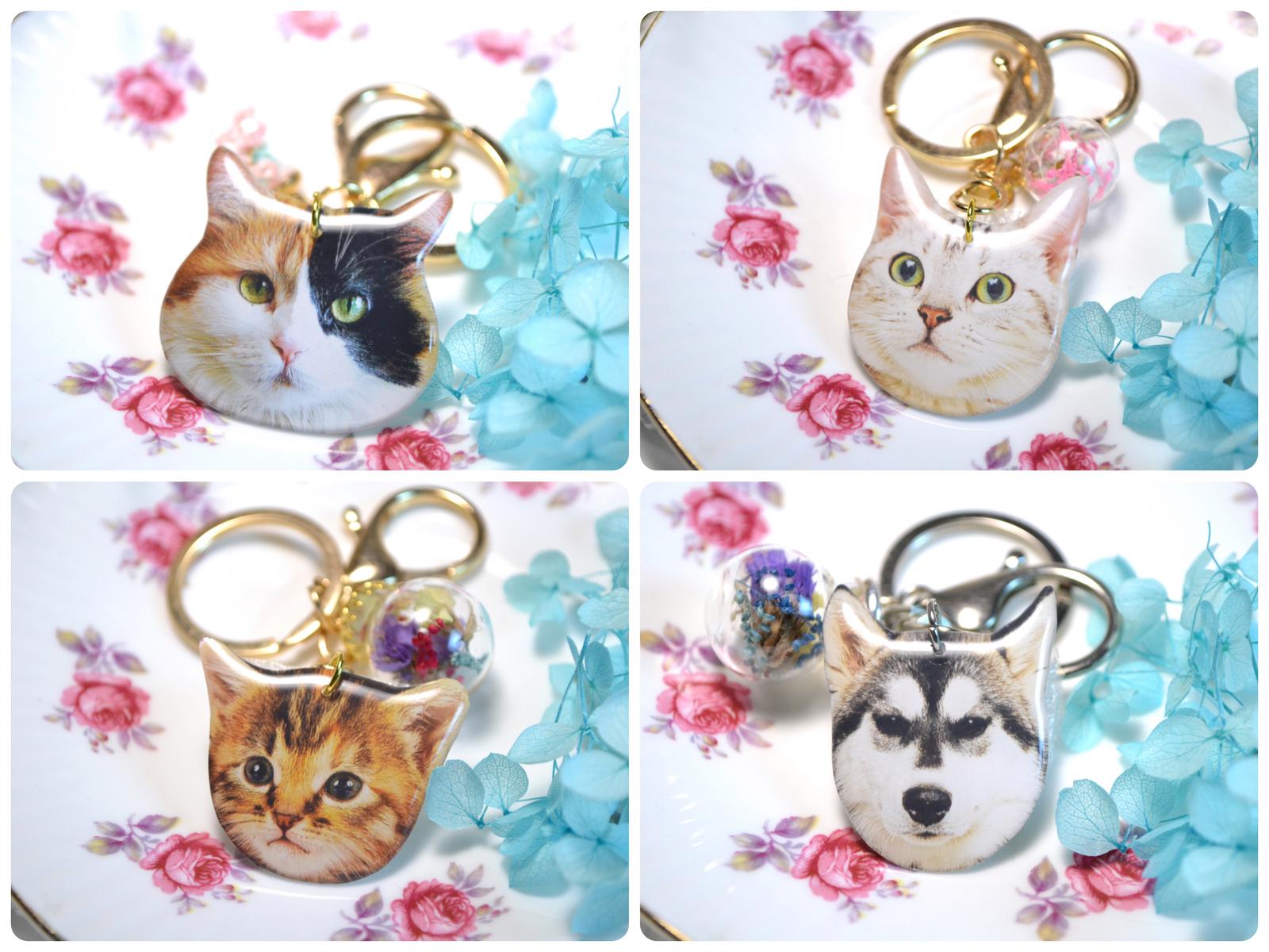 Cats and Dogs Keychain