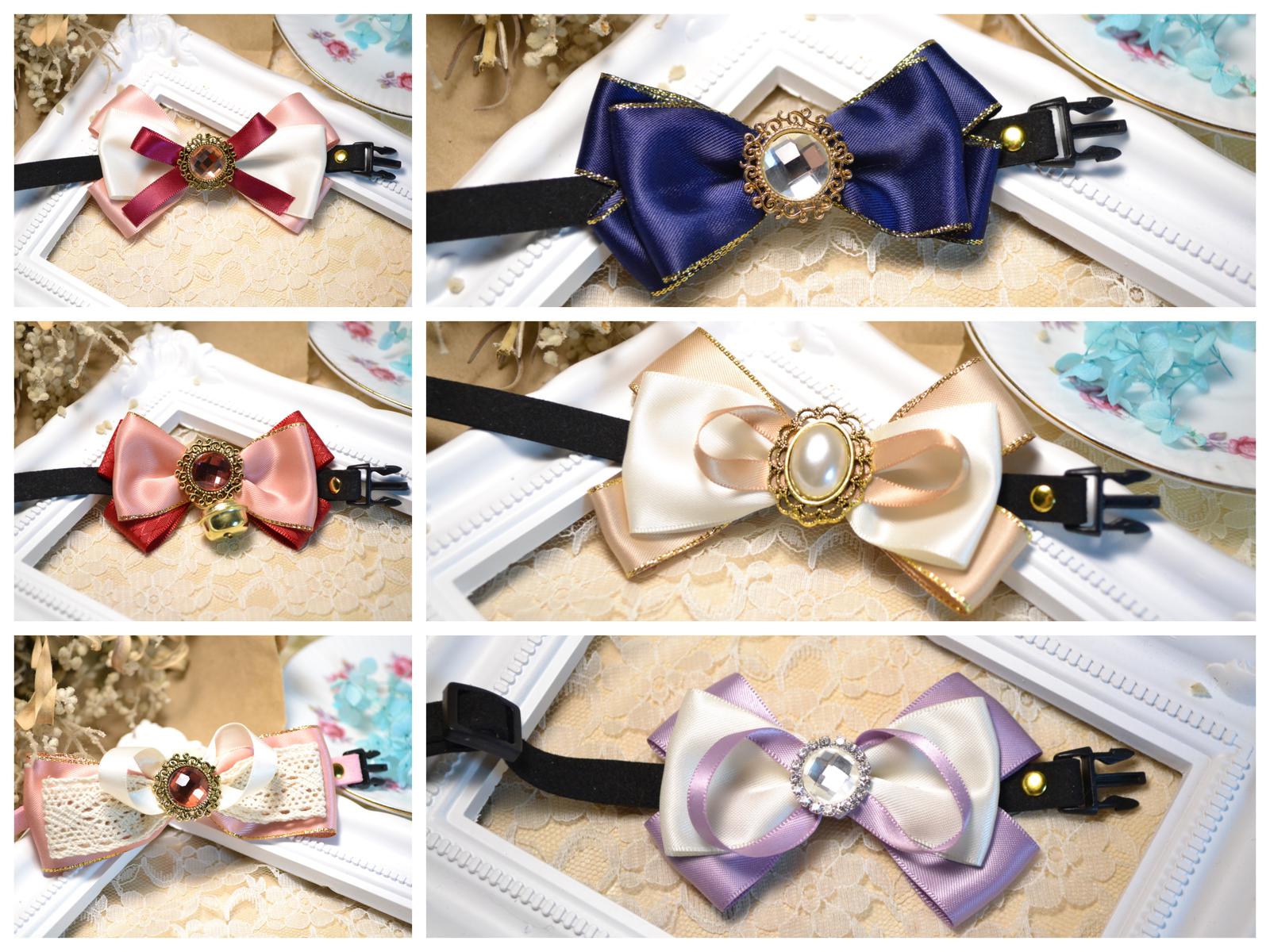 Ribbon Bow Tie Collar