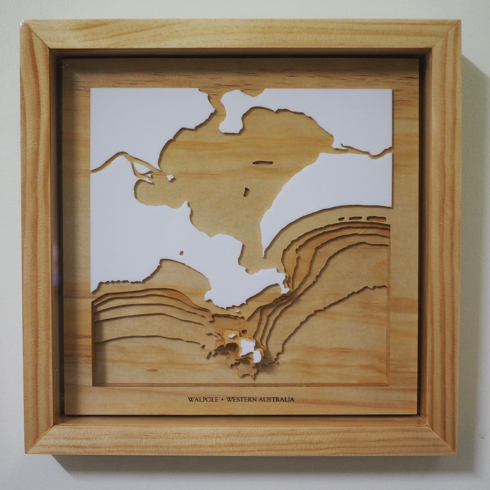 Bathymetric map of Walpole, Western Australia