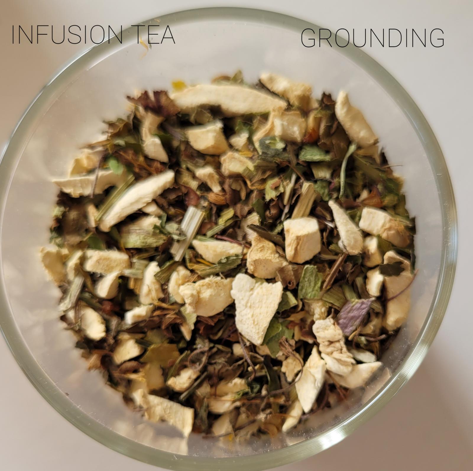 grounding herbal infusion tea