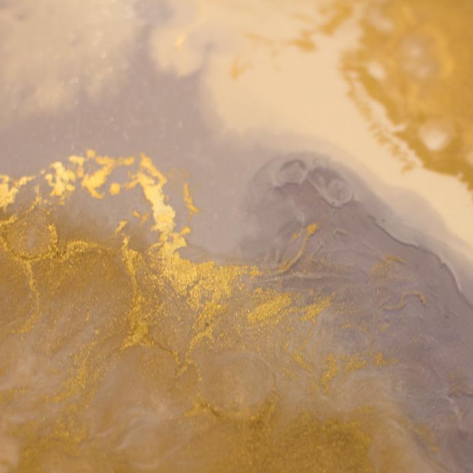 Abstract Resin Art - Calacatta Gold