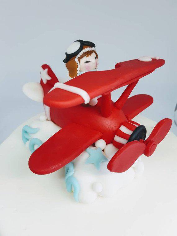 vintage airplane topper